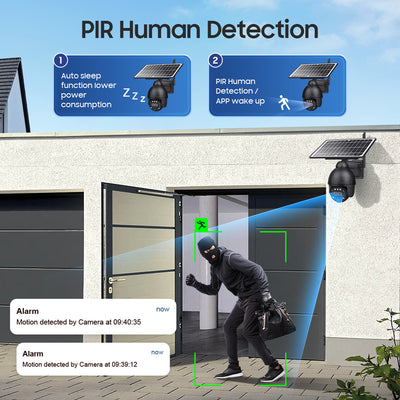 4G Solar Security Camera 12X PTZ