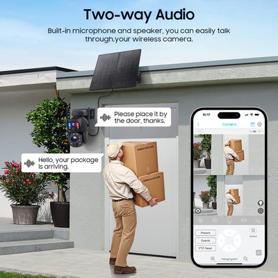 4G Solar Security Camera 20X PTZ Dual-Lens