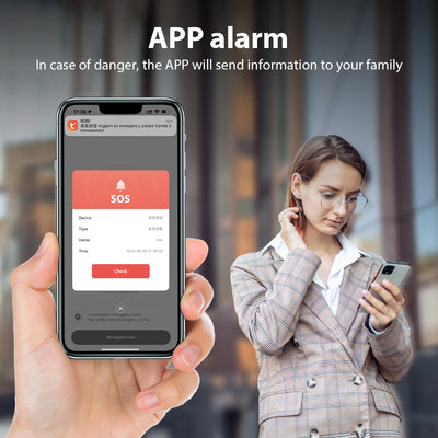 [Tuya Series] Smart Self-Defense Personal Alarm - Remote Emergency Notification to Family