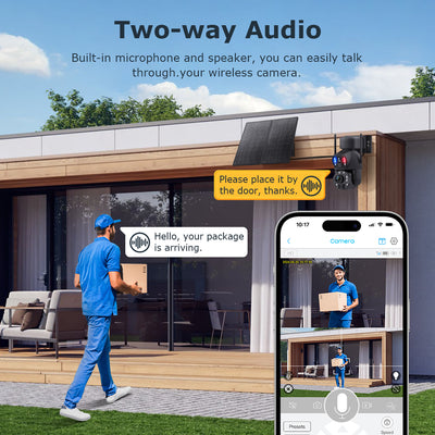 4G Solar Security Camera 36X PTZ Dual-Lens Pro