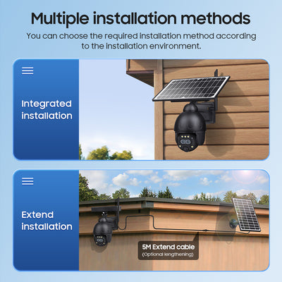 4G Solar Security Camera 12X PTZ