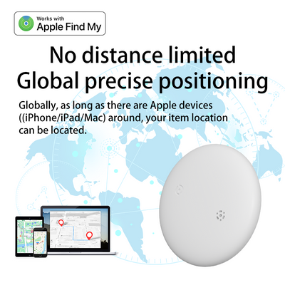 MFI Certified Smart Bluetooth Tracker Works with Apple Find My (iOS only)