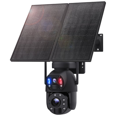 4G Solar Security Camera 20X PTZ Dual-Lens