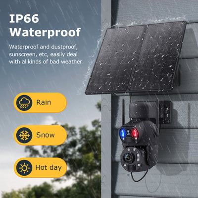 4G Solar Security Camera 36X PTZ Dual-Lens Pro