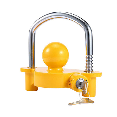 Aluminum Trailer Coupler Lock - Anti-Theft U-Ball Hitch Lock for RV & Boat