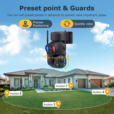 4G Solar Security Camera 36X PTZ Dual-Lens Pro