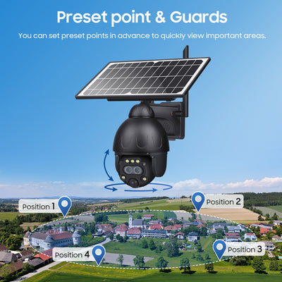 4G Solar Security Camera 12X PTZ