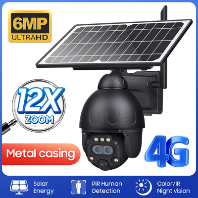 4G Solar Security Camera 12X PTZ