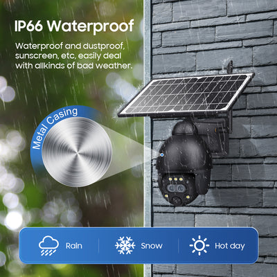 4G Solar Security Camera 12X PTZ