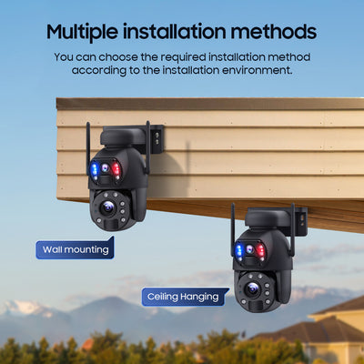 4G Solar Security Camera 20X PTZ Dual-Lens
