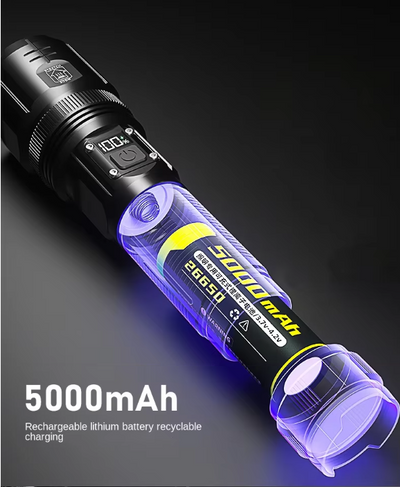 High Lumens Rechargeable Tactical Torch - Incredibly Bright