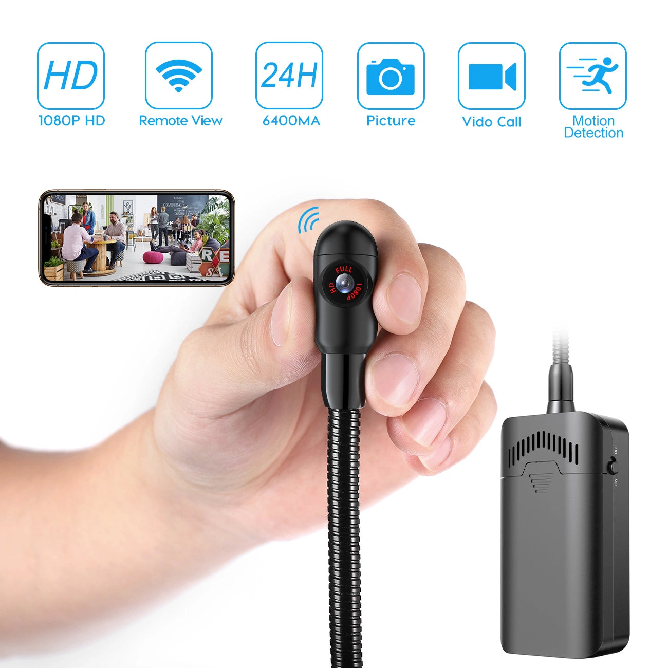 Stretchable Camera Flexible Gooseneck Camera | Full HD - The Spy Store